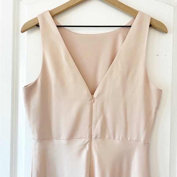 BHLDN SACHIN + BABI Beckett Satin Blouson Formal Gown In Oyster NWT Evening - Picture 10 of 15